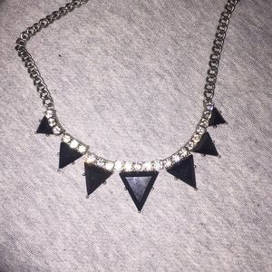 Black geometrical necklace
